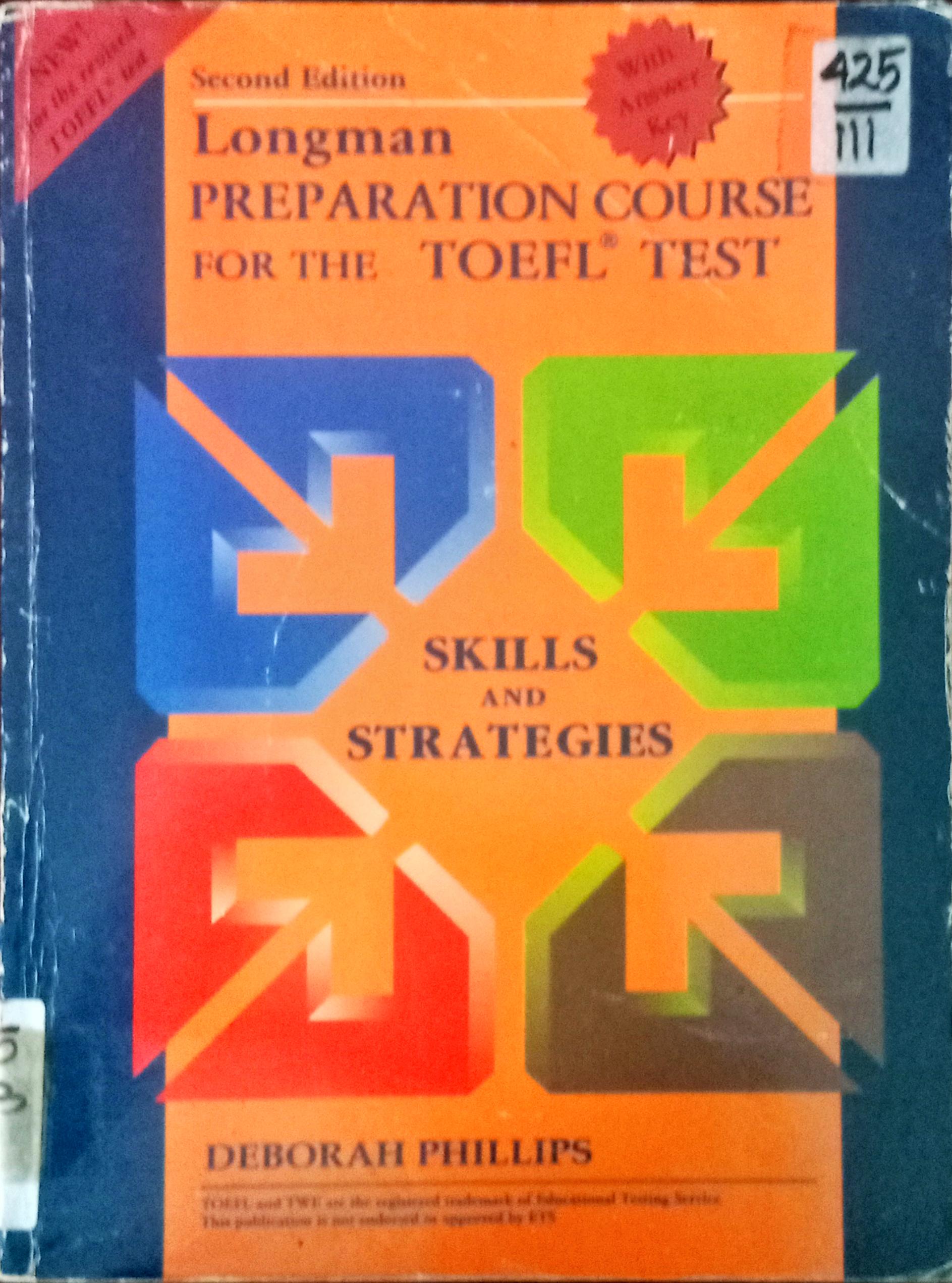 Cover Longman Preparation Course for The TOEFL TEST