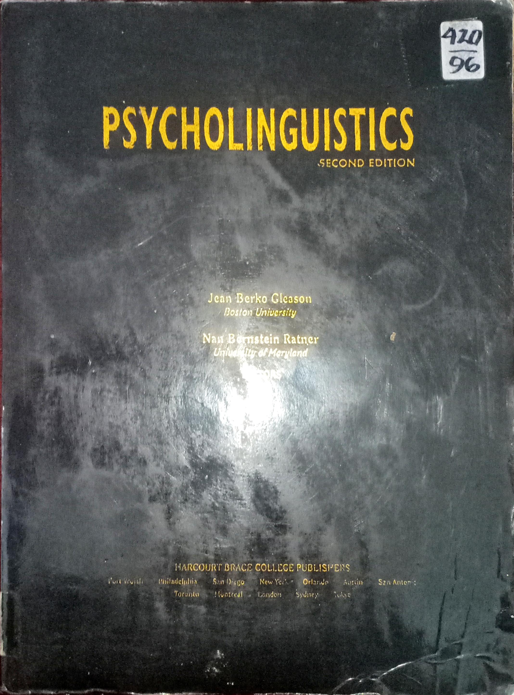 Cover Psycholinguistics 2nd Edition