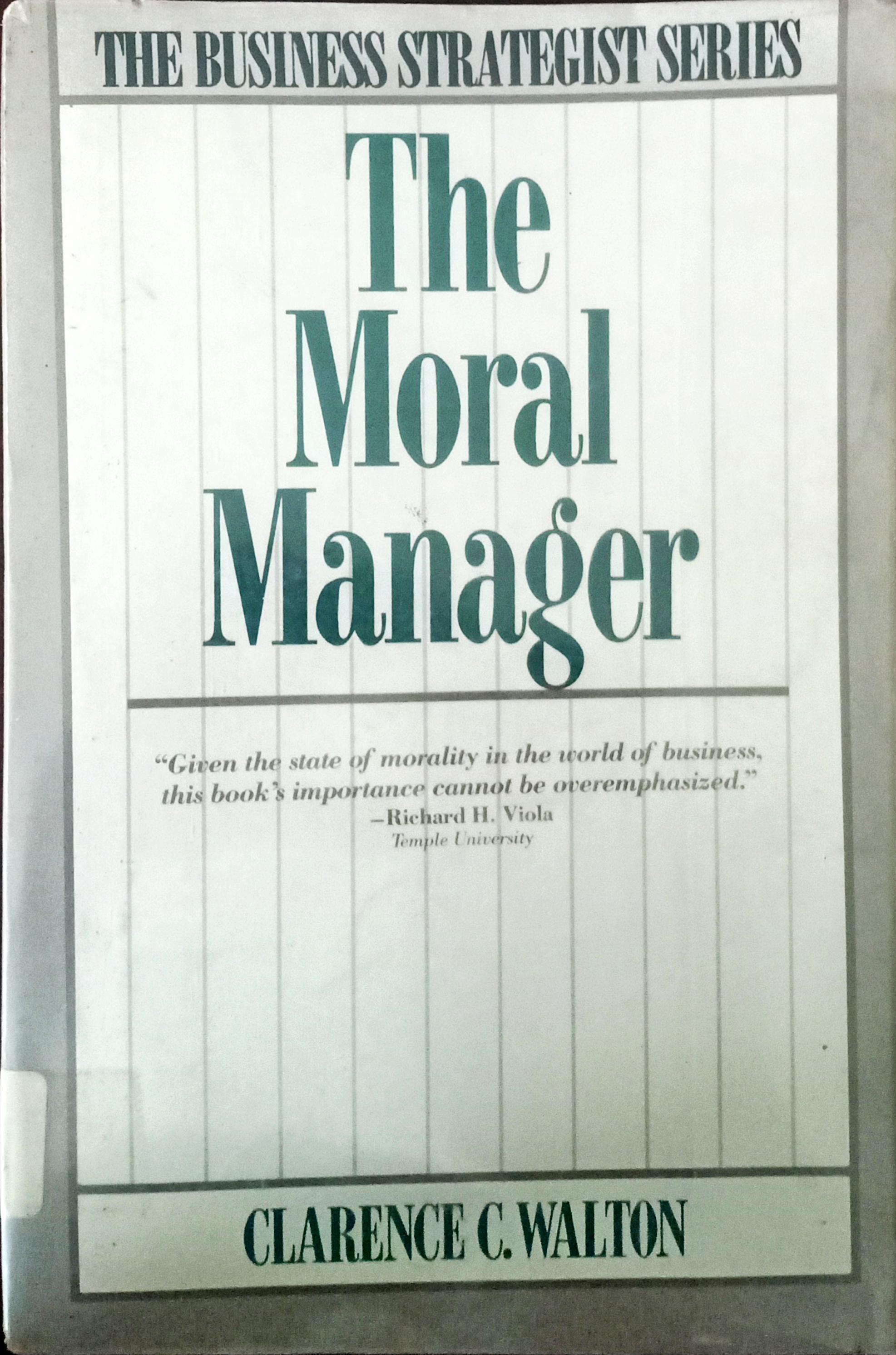 Cover The Moral Manager