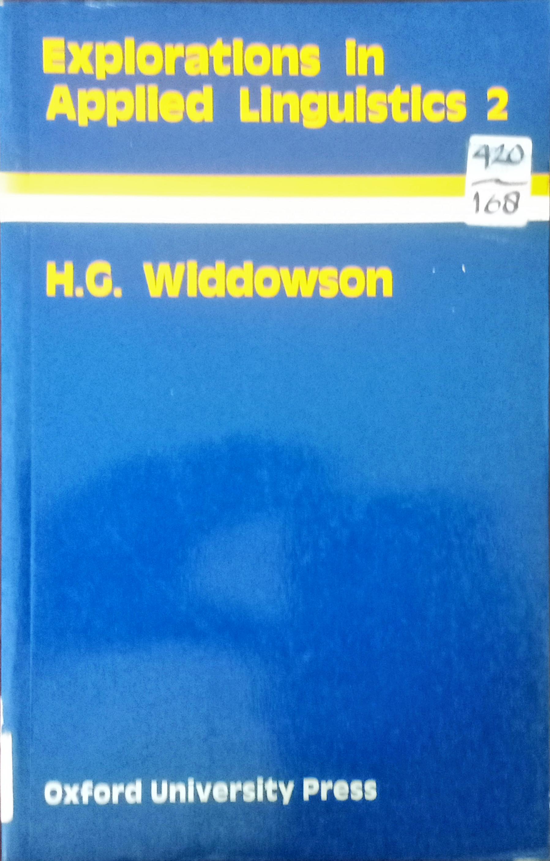 Cover Exploration In Applied Linguistics 2