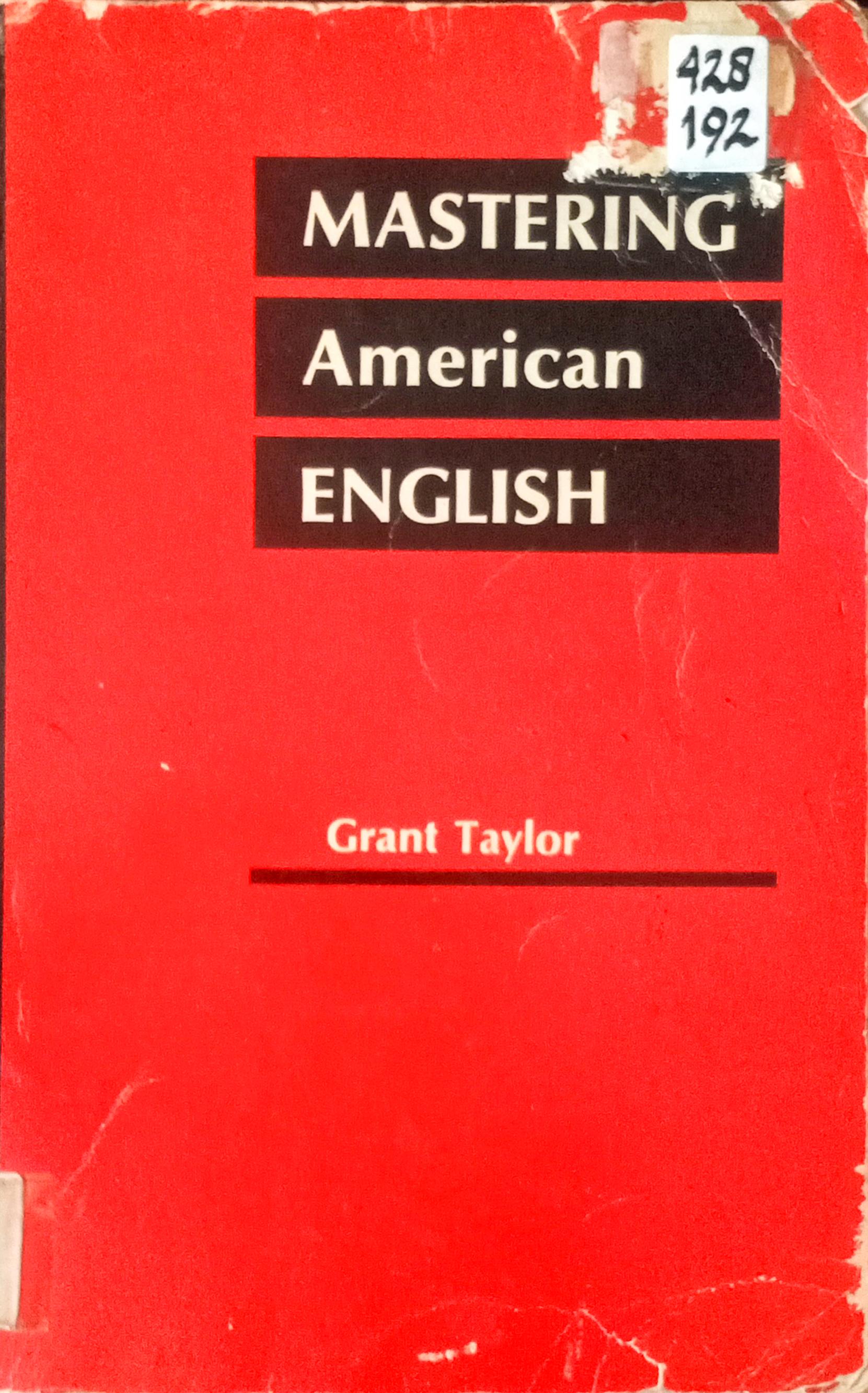 Cover Mastering American English