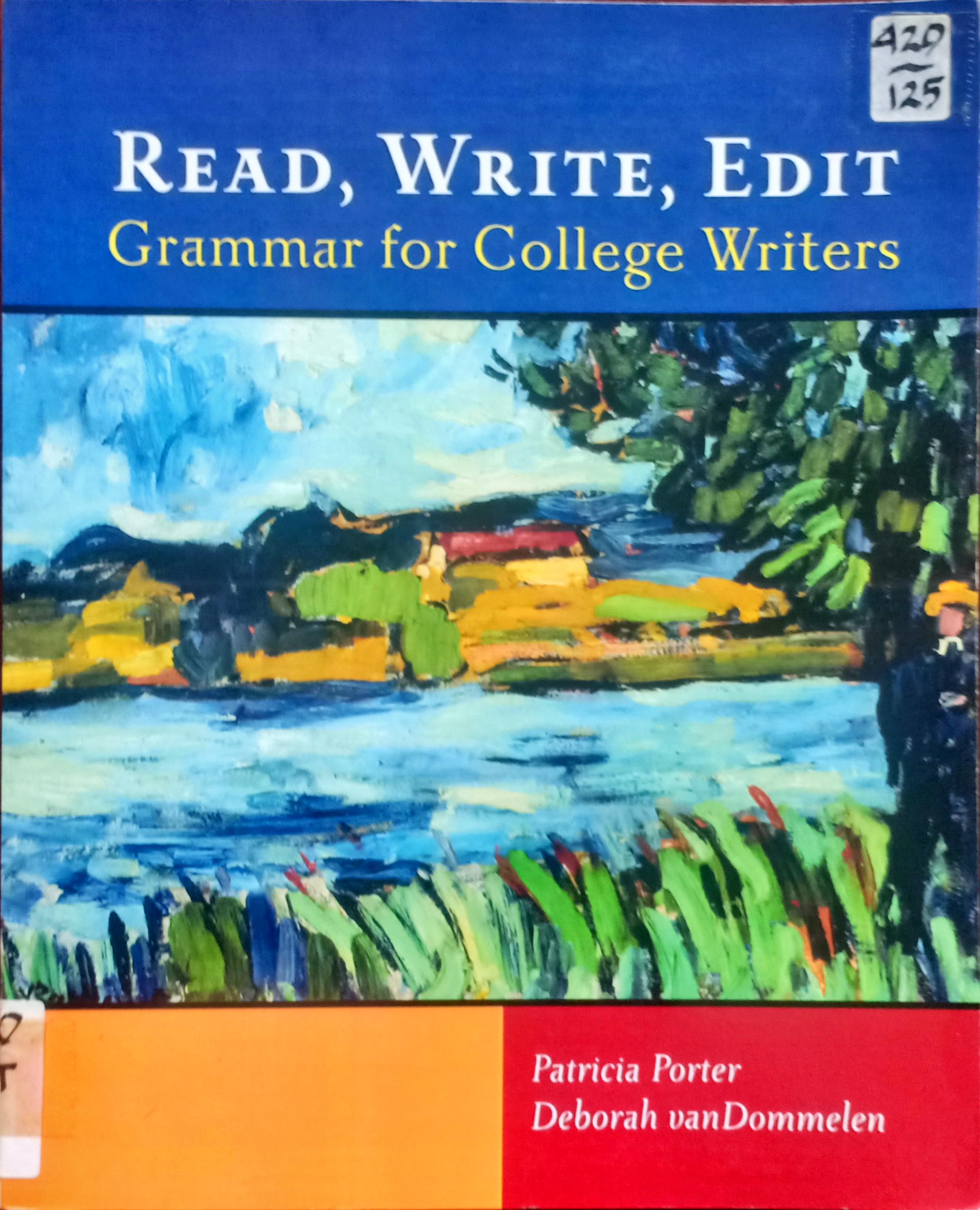 Cover Read, Write, Edit Grammar for College Writer
