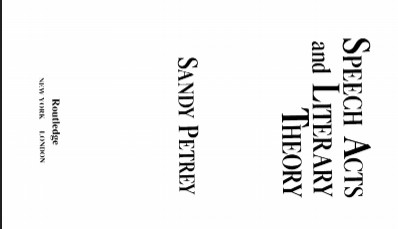 Cover Speech Act and Literary Theory