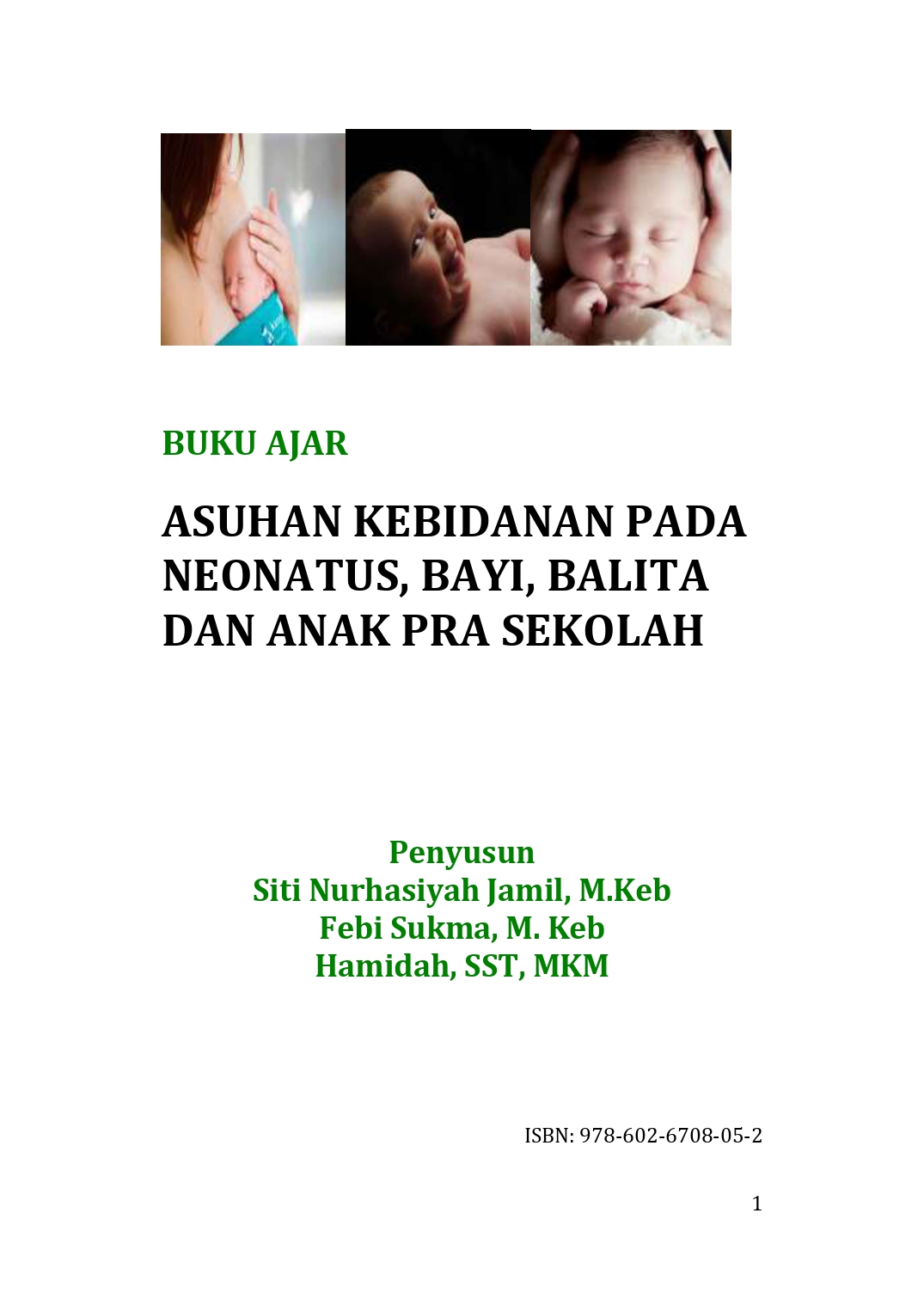 Cover Asuhan Kebidanan Pada Neonatus, Bayi, Balita dan Anak Pra  Sekolah