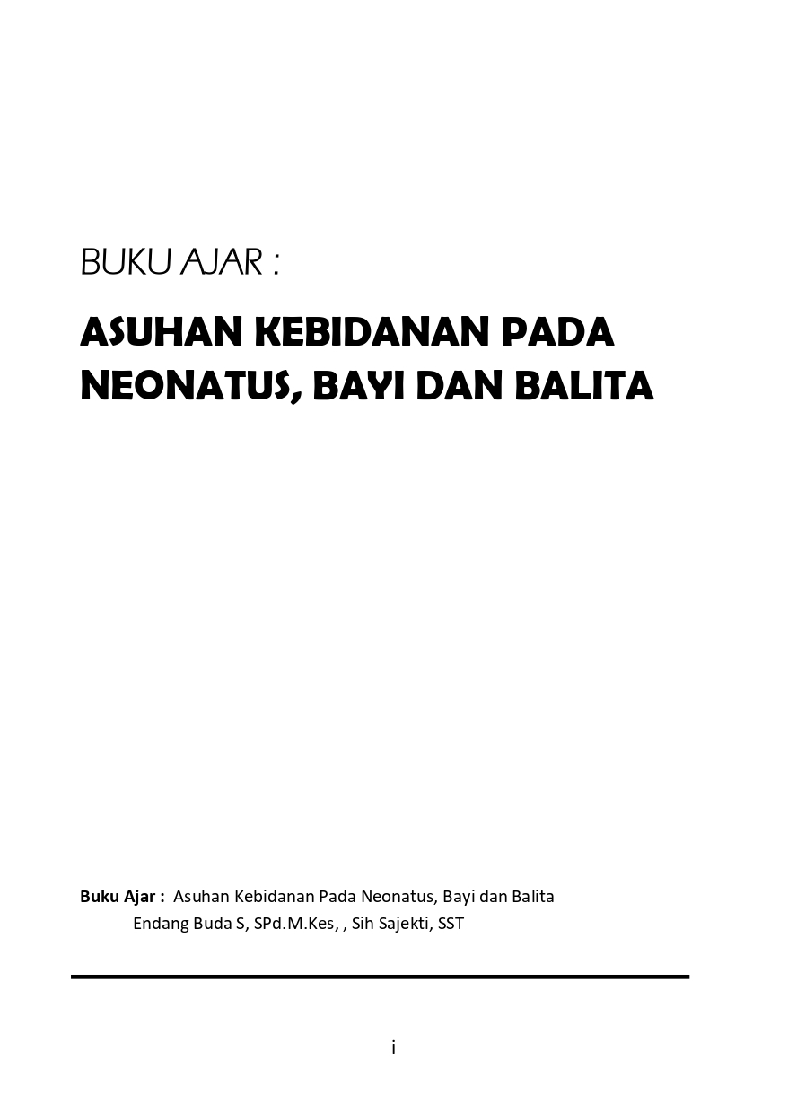 Cover ASUHAN KEBIDANAN PADA  NEONATUS, BAYI DAN BALITA