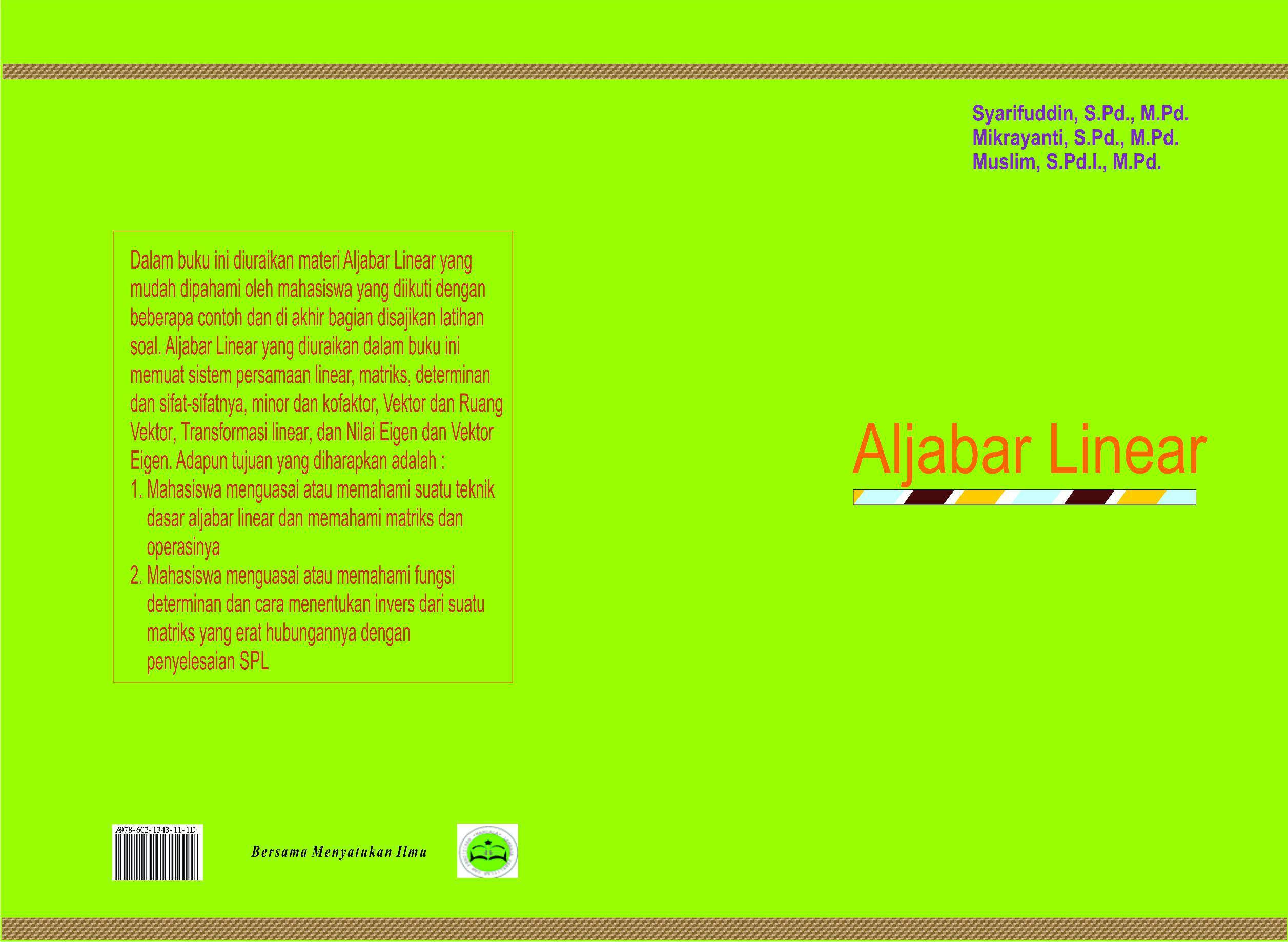 Cover aljabar linear