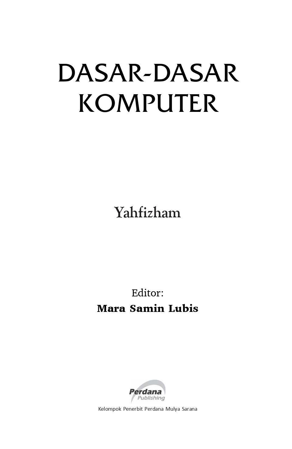 Cover DASAR DASAR KOMPUTER