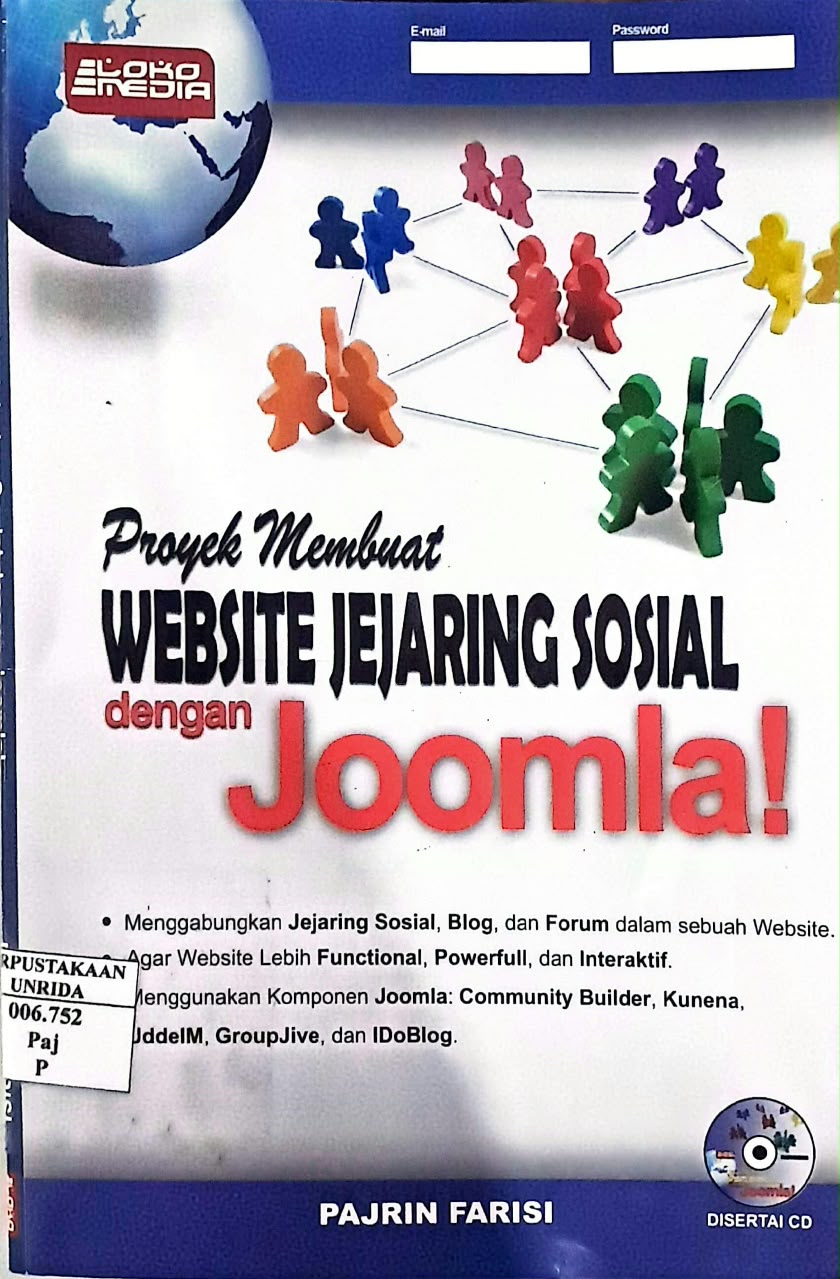 Cover proyek membuat website jejaring sosial dengan joomla